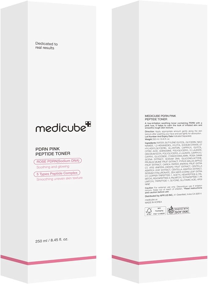 medicube PDRN Toner Rose PDRN Peptide Toner | Lightweight & Watery Type - Image 8