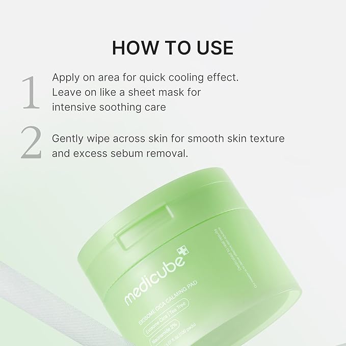 medicube Toner Pads Exosome CICA Tea Tree Calming Toner Pad - Image 5
