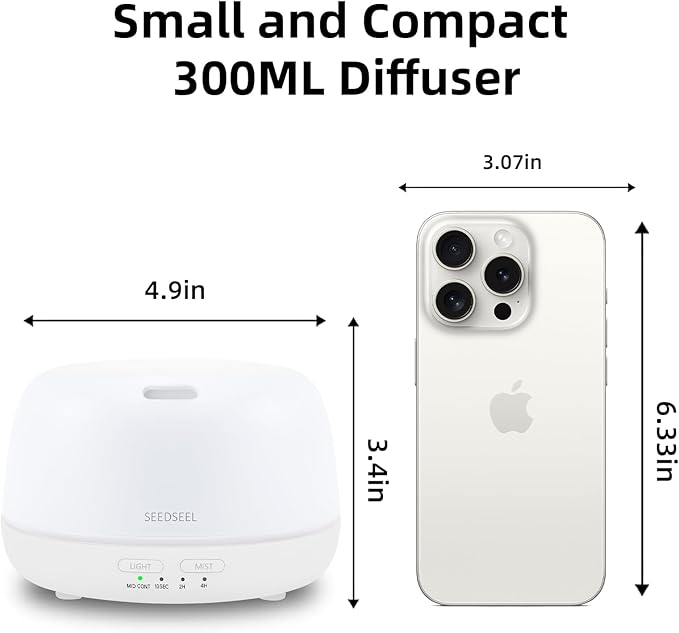 SEEDSEEL 300ML Essential Oil Diffuser - Image 2