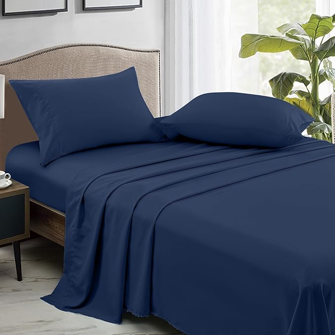 FreshCulture King Flat Sheets Only, Soft Microfiber Bedding Sheets - Image 3