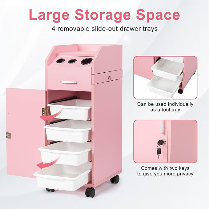 Winado Hair Salon Storage Cart - Image 4