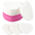 50-Count Facial Sponges Compressed, 100% Natural Cellulose Face Sponge by Mainlyrunmakeupsuppliers