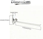 Wall Mounted Drying Rack, NEWRAIN Stainless Steel Folding Laundry Hanging Rack, Chrome Swivel Space Saving Clothes Hanger Rack for Bedroom Bathroom Laundry