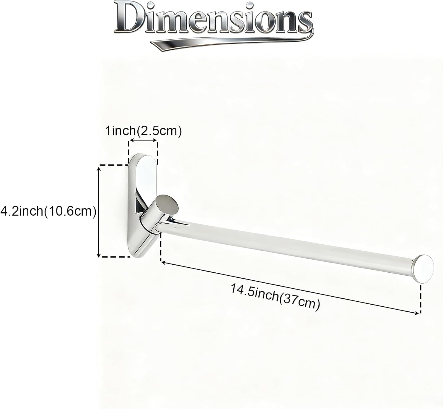 Wall Mounted Drying Rack, NEWRAIN Stainless Steel Folding Laundry Hanging Rack, Chrome Swivel Space Saving Clothes Hanger Rack for Bedroom Bathroom Laundry