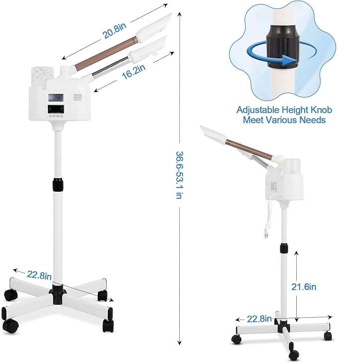 Professional Facial Steamer, 2 in 1 Facial Steamer - Image 2