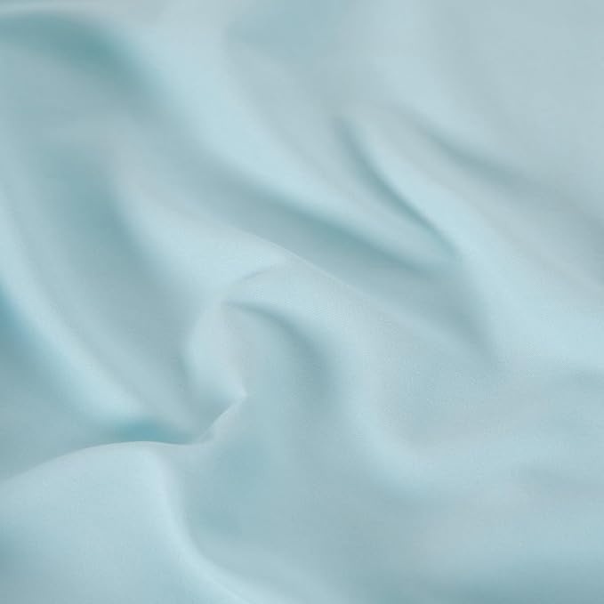 King Flat Sheet Only， 108x102Inch Light Blue - Image 6