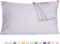 Pillow Cases, Standard Queen Size Cotton Percale Weave Pillowcases, Pre-Shrunk by HOMTEC