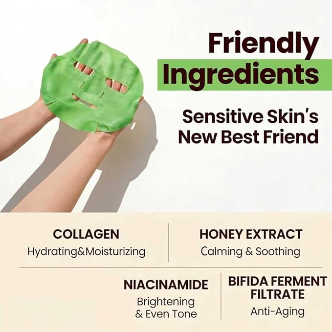 Collagen Face Masks Skincare Bulk, Hydrating Spa Face Mask Beauty - Image 2