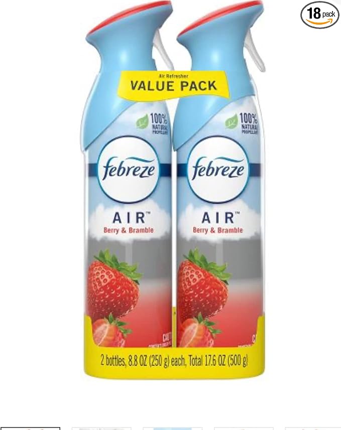 Febreze Air Odor-Eliminating Air Freshener, Berry & Bramble, 2 Ct, 8.8 Fl Oz by Febreze