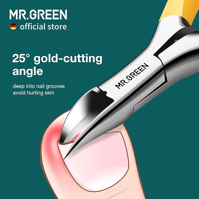 MR.GREEN Toenail Clippers Stainless Steel Ingrown Nail Cutter Thick and Hard - Image 2