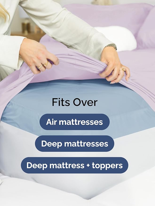 Extra Deep Full Fitted Sheet - Image 6