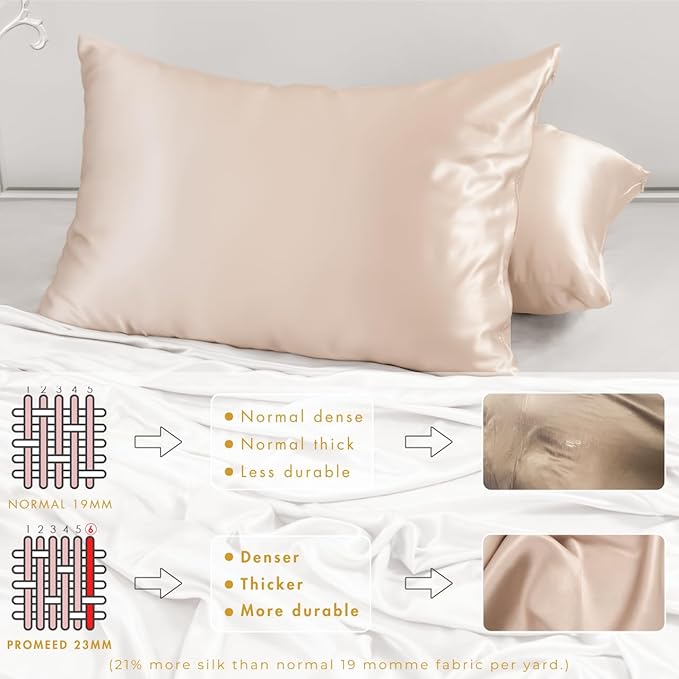 PROMEED 23 Momme Silk Pillowcase 2 Pack Toddler/Travel Size - Image 5