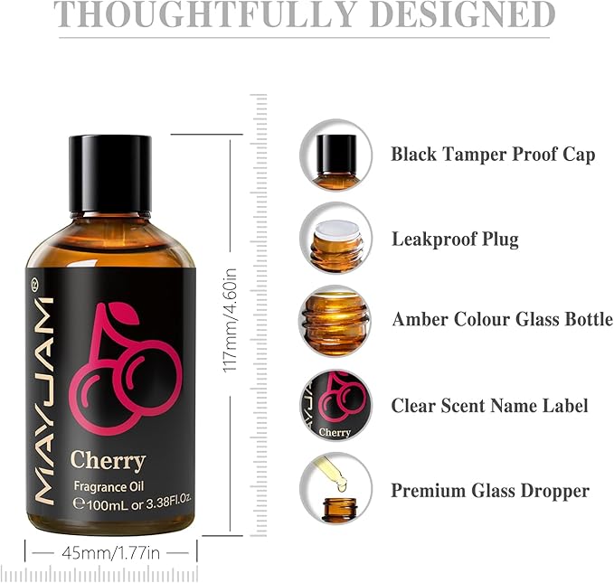 MAYJAM 100ML/3.38FL.OZ Cherry Fragrance Oils - Image 8