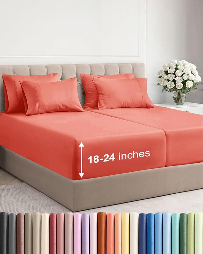 Extra Deep Split King Sheet Set by CGKUnlimited
