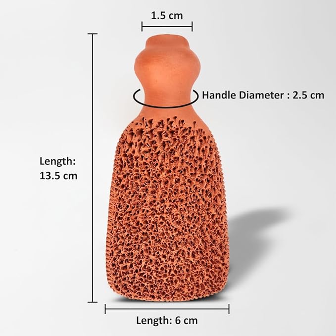 BEAUTICONE 100% Natural Terracotta Pumice Stone - Image 7