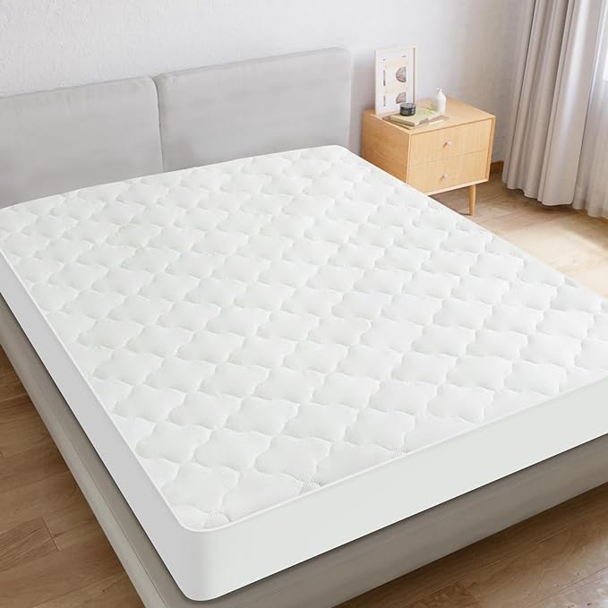 California King Mattress Protector Pad Waterproof Quilted, Breathable & Cooling - Image 5