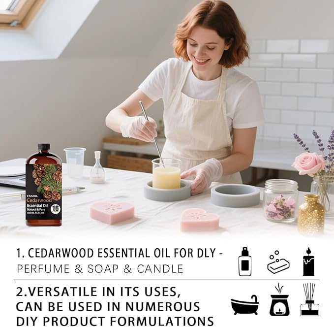 Cedarwood Essential Oil, Cedarwood Oil 16 Fl Oz 480ML - Image 7