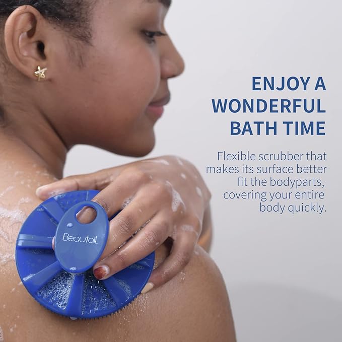 Silicone Body Scrubber, BEAUTAIL Shower Bath Scrubber, More Hygienic Than - Image 6