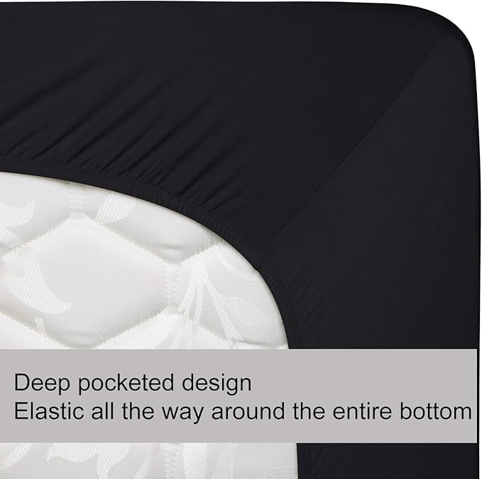 Soft Stretch Twin Fitted Sheet Only - Image 5