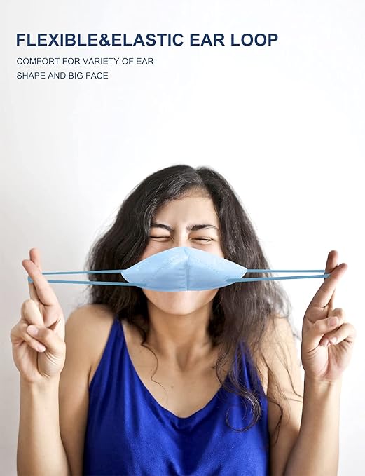 HUHETA KN95 Face Mask, 30 Pack Individually Wrapped, 5-Ply Breathable & - Image 6