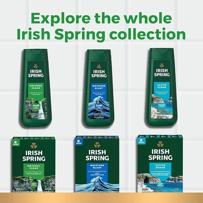 Irish Spring 5 in 1 Body Wash for Men | 24 Hour Freshness | For Body Face Hair - Image 14