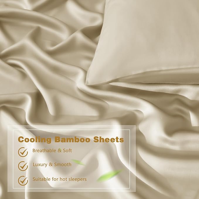 Homiest Cooling Pillow Cases King Size Set of 2, 100% Rayon Derived from Bamboo - Image 4
