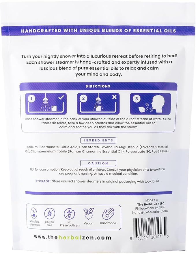 Sleepytime Lavender Shower Steamers Aromatherapy 10 Pack - Image 9