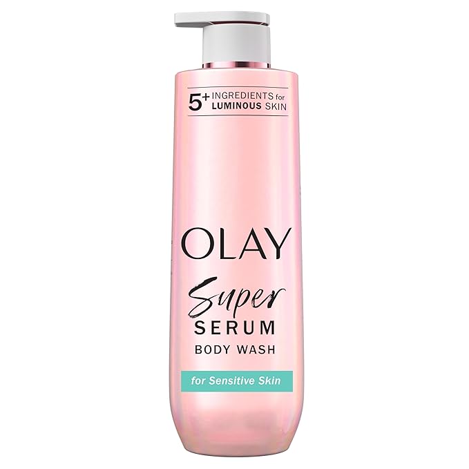 Olay Super Serum Body Wash for Sensitive Skin, 24hr Long Lasting Hydration by Olay