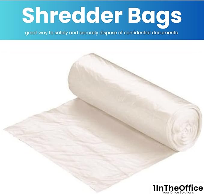 1InTheOffice Shredder Bags 15.8 Gallon, Paper Shredder Waste bags 15.8 Gal. (100 Count)