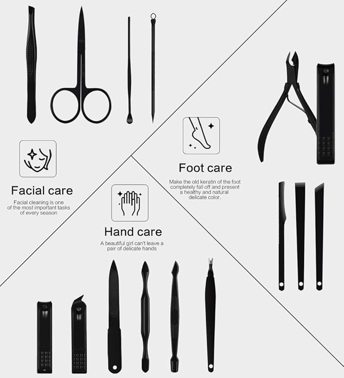 Nail Clippers Sets High Precisio Stainless Steel Nail Cutter Pedicure Kit Nail - Image 3