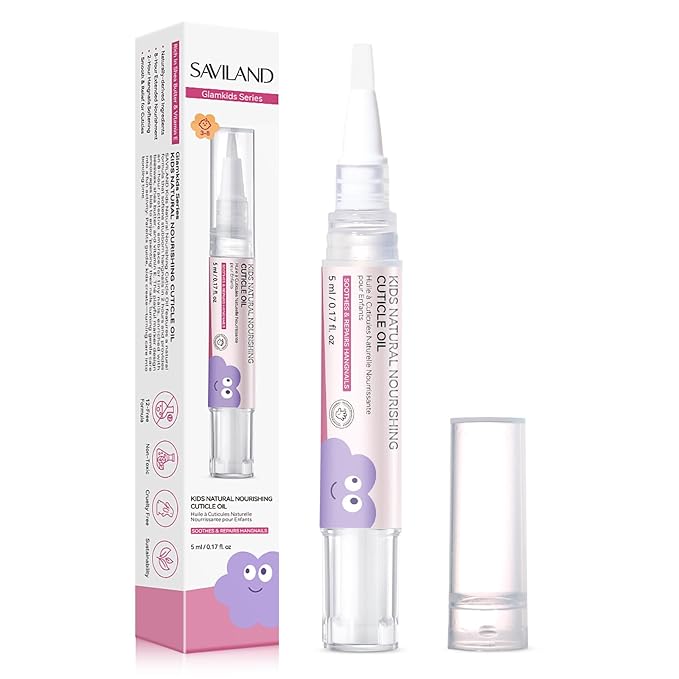 SAVILAND Cuticle Oil Pen for Kids: Plant-Based Nail Oil Pen 8-Hour Long-Lasting by SAVILAND
