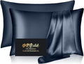 Silk Pillow Cases 2 Pack, Mulberry Silk Pillowcases Standard Set of 2, Anti Acne by HOME