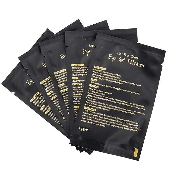 100 Pairs Eye Under Gel Pads Eyelash Extensions Patches, Lash Extension Lint - Image 4