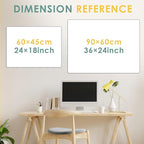 MAKELLO Dry Erase Calendar for Wall 24" x 18", White Board Calendar with Next Month for Office, Family, Kitchen and Bedroom