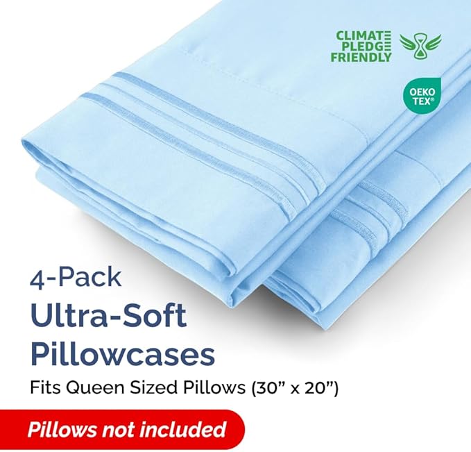 Queen Pillow Cases Set of 4 - Image 2