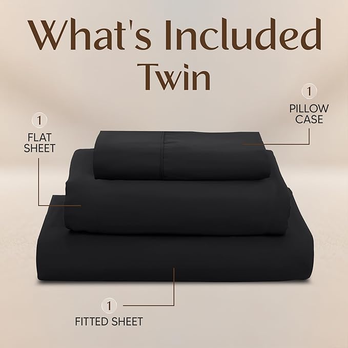 Utopia Bedding Twin Sheet Set – 3 Piece Bed Sheets - Image 3