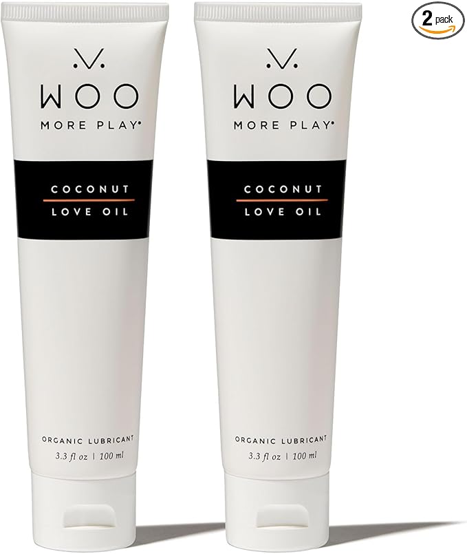 Woo More Play Coconut Love Oil | Organic Coconut Oil Personal Lubricant by WooMorePlay