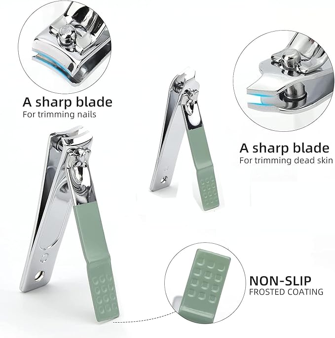 Manicure Set Nail Clipper Set Women Men Nail Clippers Kit Nail Care Kit Toenail - Image 6