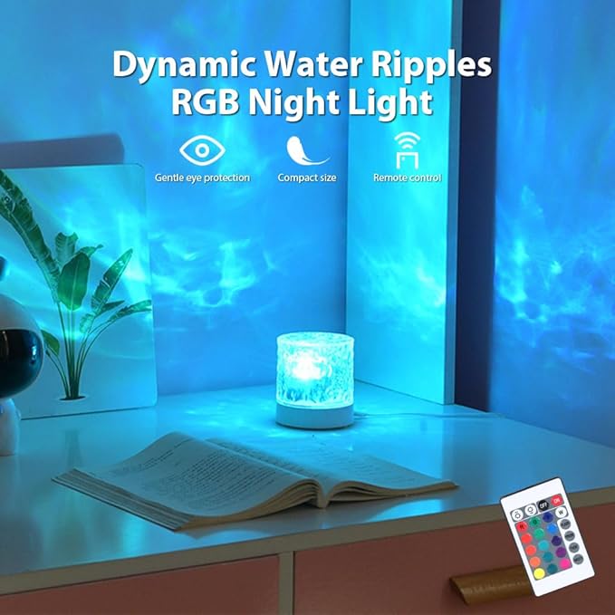 Ocean Wave Ceiling Projector, 16 Colors Ocean Wave Light Projector, Water - Image 2