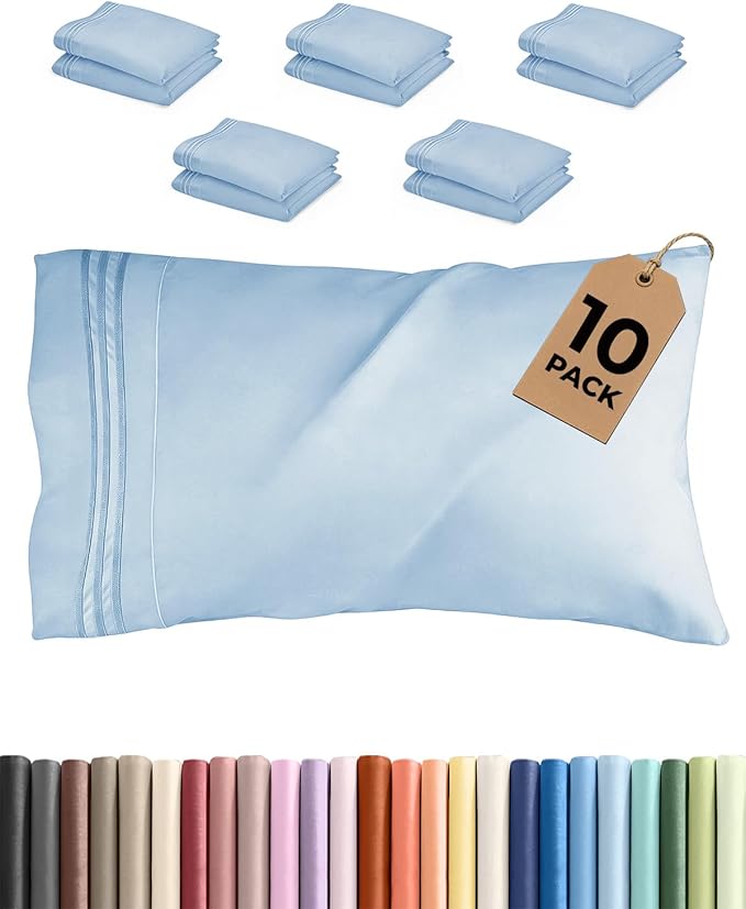 Queen Pillow Cases Set of 10 by CGKUnlimited