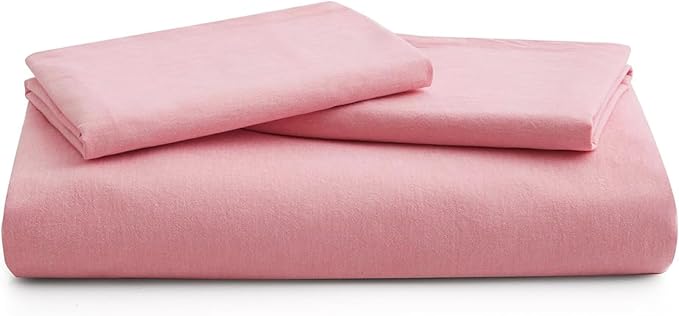 LOVQUE Pink Cotton Duvet Cover King Size, Linen Like Natural Bedding Set - Image 7