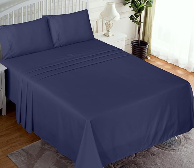RUVANTI 100% Cotton Sheets – King Size Percale Bedding, Cooling & Breathable - Image 2