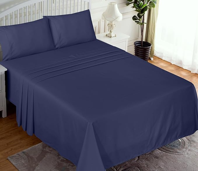 RUVANTI 100% Cotton Sheets – Queen Size Percale Bedding, Cooling & Breathable - Image 2