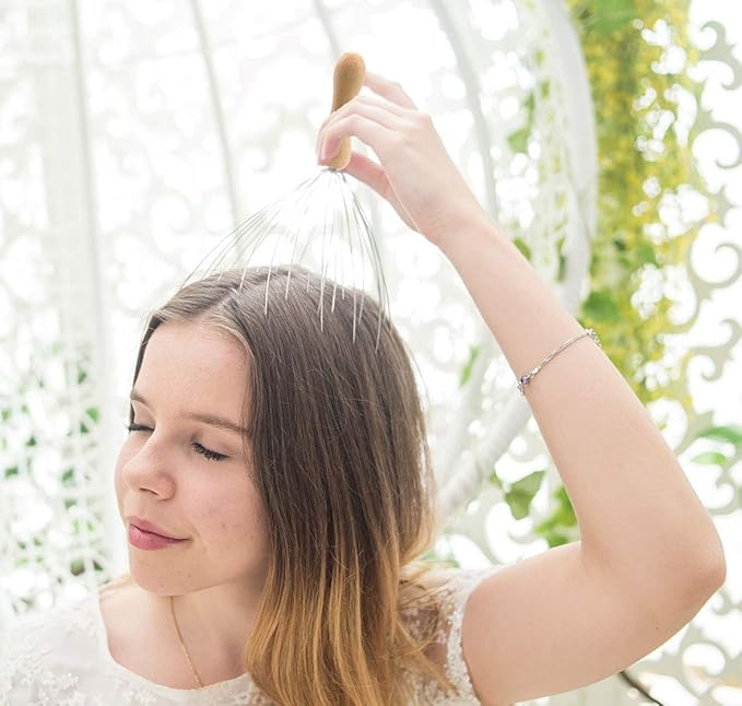 USAGA 28 Finger Head Scratcher, Head Massager, Scalp Massager, Stocking - Image 6