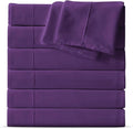 Maple&Stone Queen Flat Sheet 6 Pack, Premium Soft & Breathable, Brushed by MapleStone