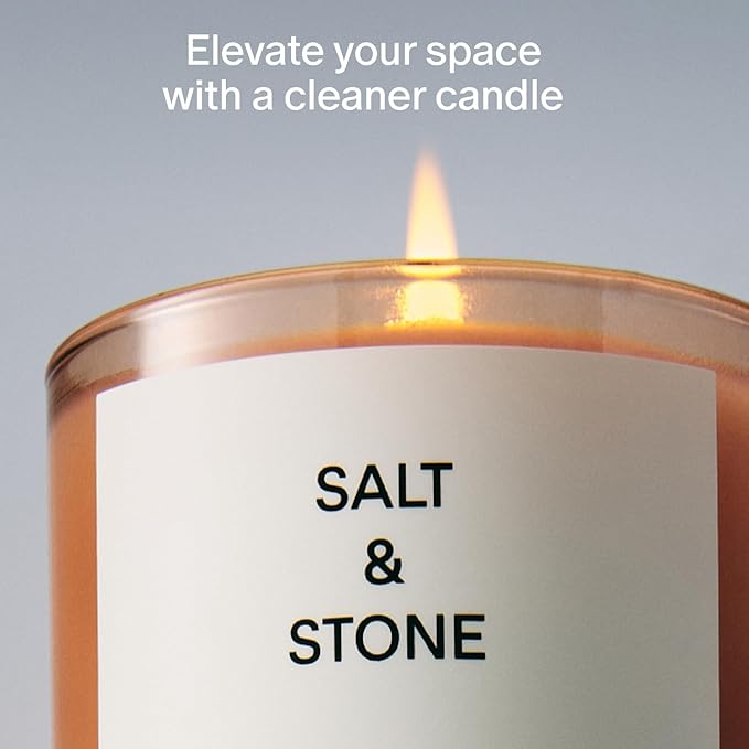 Salt & Stone Scented Candle for Women & Men | Coconut & Soy Blend Wax | - Image 2