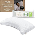 Coop Home Goods Original Crescent Adjustable Pillow, King Bed Pillows by CoopSleepGoods