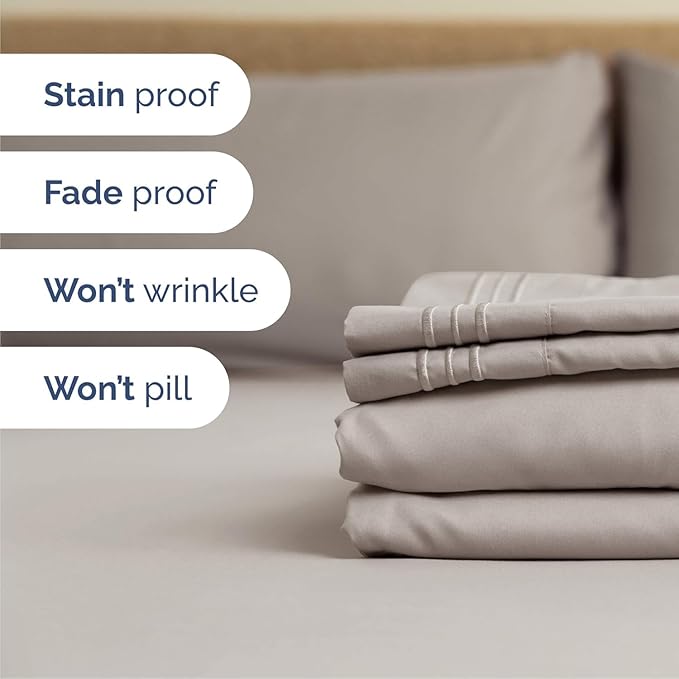 Cal King Size 4 Piece Sheet Set - Image 5