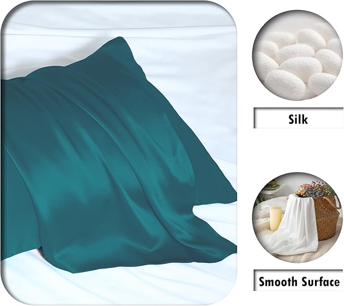 Mulberry Silk Pillowcase for Hair and Skin Standard Size 20"X 26" Pillow Case - Image 2