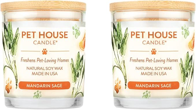 One Fur All Pet House Scented Candles, Long Lasting, Clean Burning, Pet by OneFurAll